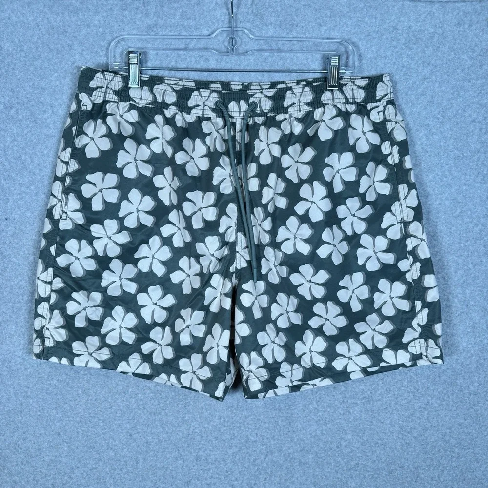 Chubbies‎ Shorts Mens XL Green Hawaiian Lined Swim Summer 5